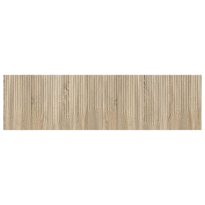 vidaXL - Wandgemonteerd - Hoofdbord - HOORN - Sonoma - Eiken - Bewerkt - hout