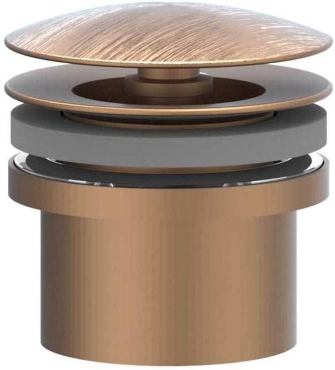 IVY Toebehoren Design plug always open RVS316 geborsteld mat koper PVD