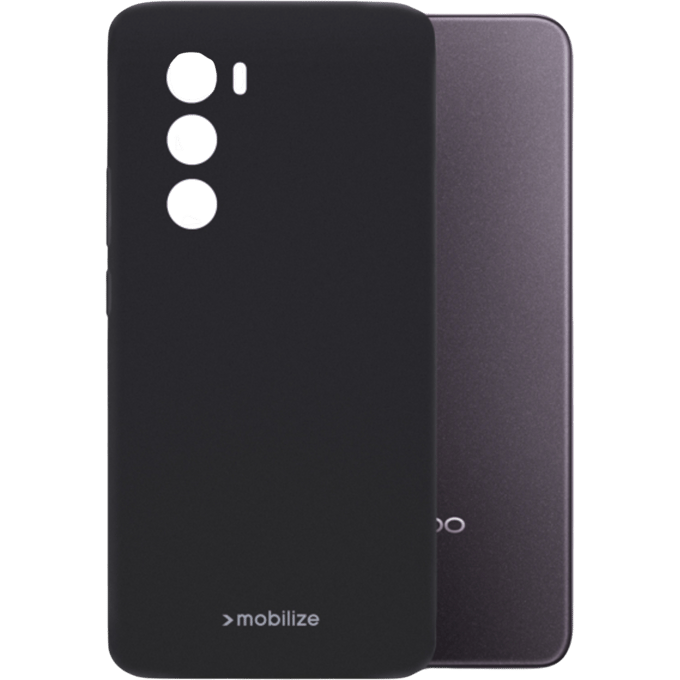 Mobilize OPPO Reno12 Siliconen (TPU) Hoesje Zwart