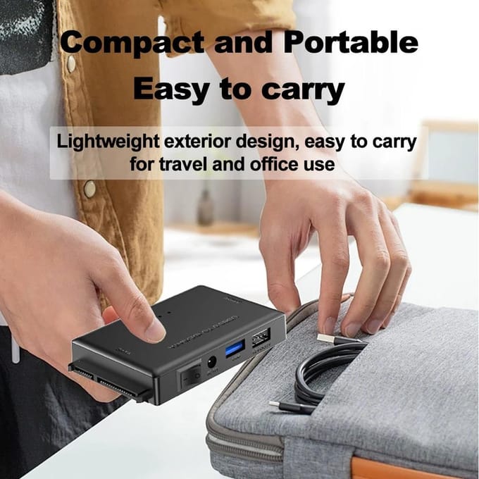 USB 3.0 naar SATA IDE Harde Schijf Adapter Converter Harde Schijf Lezer voor 3.5 2.5 inch HDD/SSD CD DVD ROM CD-RW 3 in 1 USB IDE SATA Adapter EU Plug gray