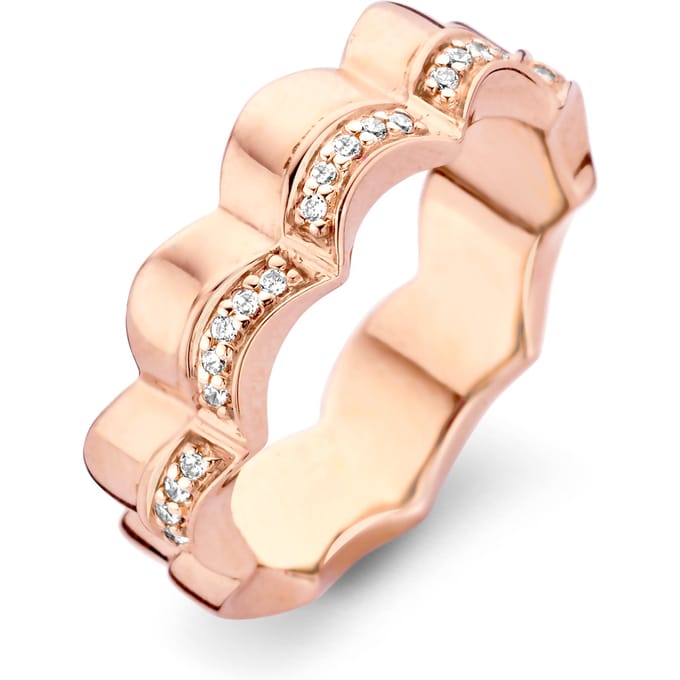 Orphelia Dames 925 Sterling Zilveren Ring - Roze ZR-7127/RG