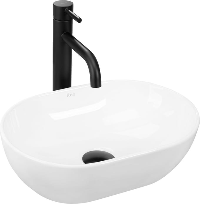 Rea Amelia Mini Opzetwastafel Wit 38x26 cm