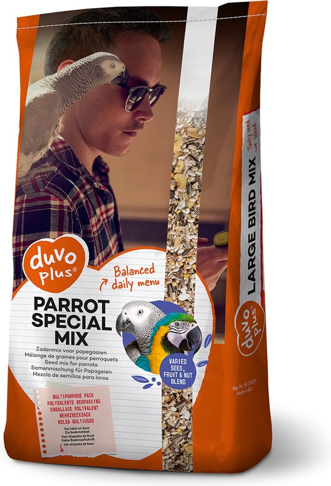 Duvoplus - Binnenvogelvoer - Vogel - Papegaai Speciaal Mix 12,5kg - 1st