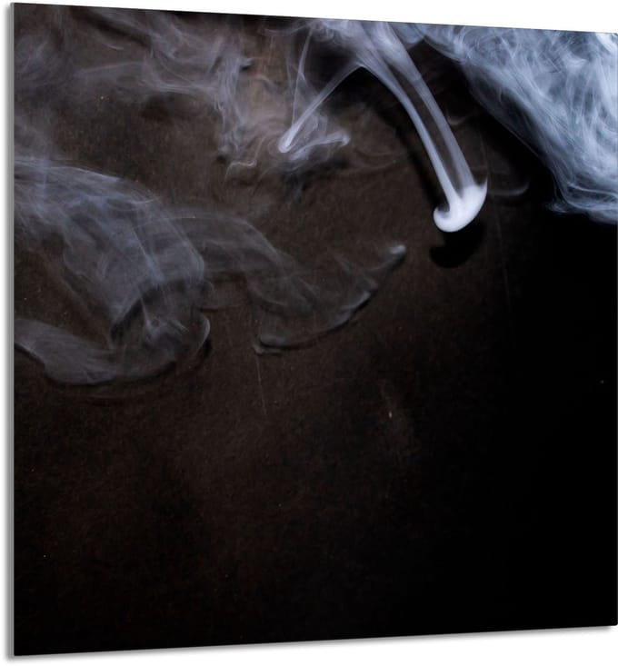TMK ArtDeko - Glazen Paneel - 60x65cm - Dym - Hittebestendig