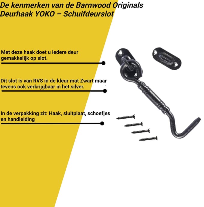 Deurhaak Yoko - Schuifdeurslot