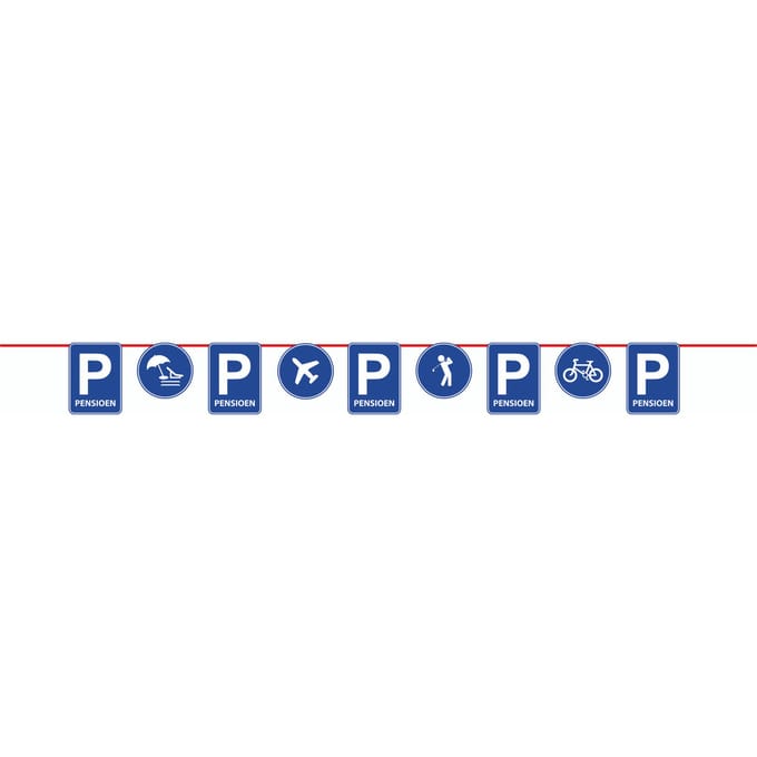 Folat - Vlaggenlijn Papier Pensioen (10 meter)