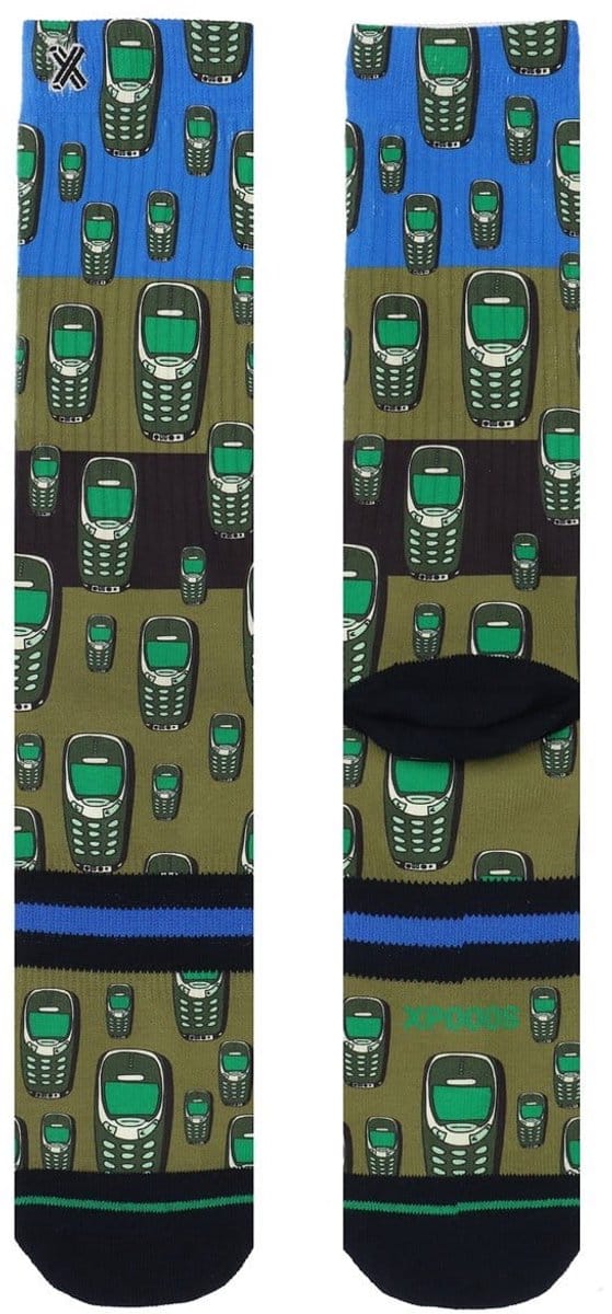 XPOOOS heren sokken vintage mobile multi