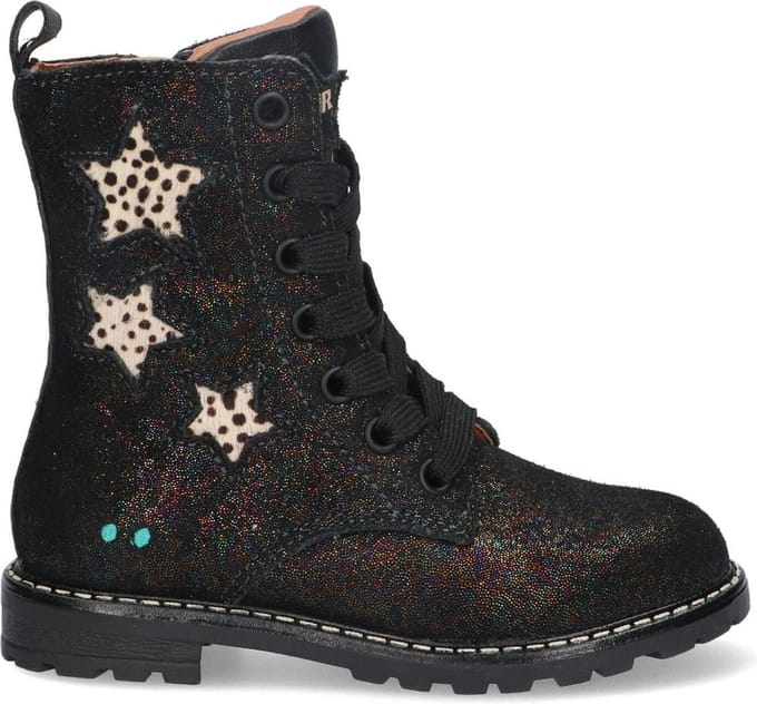 BunniesJR 223864-998 Meisjes Biker Boots - Multicolor - Leer - Veters