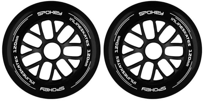 Spokey PU Inline skate wielen - 120 mm - 82A - 2 stuks