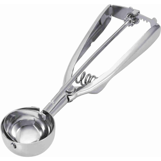 Roestvrijstalen IJsschep Koekjesschep IJsschep met Trigger(4 cm doorsnee) L gray
