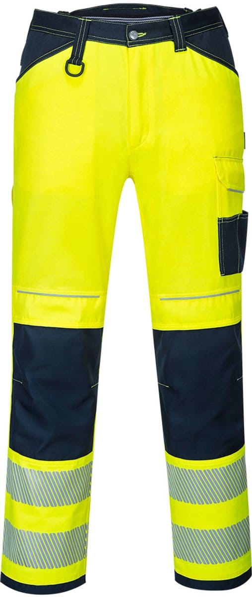 Portwest PW3 Hi-Vis Broek PW340 - Geel/Marine - 32