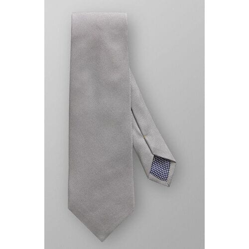 Eton Das Basket Weave Tie Midden Grijs / male