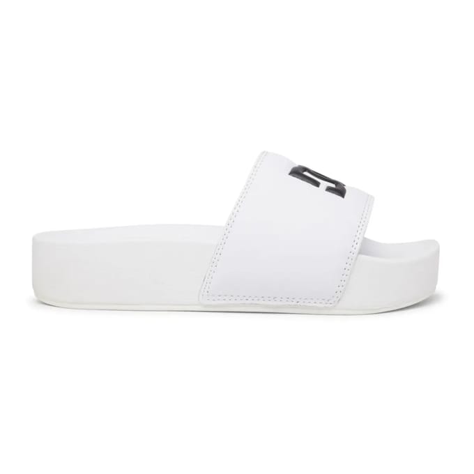 Dc Shoes Platform Slippers Wit EU 42 Vrouw