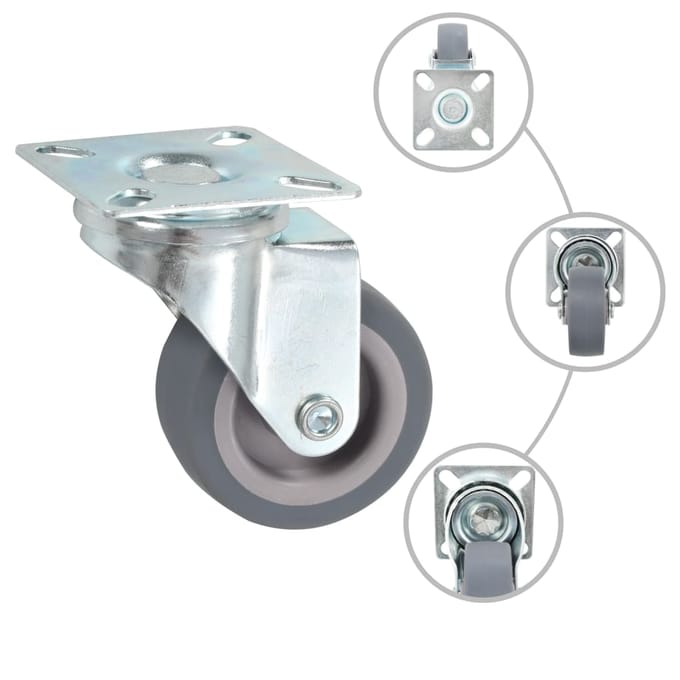vidaXL - Zwenkwielen - 12 - st - 50 - mm