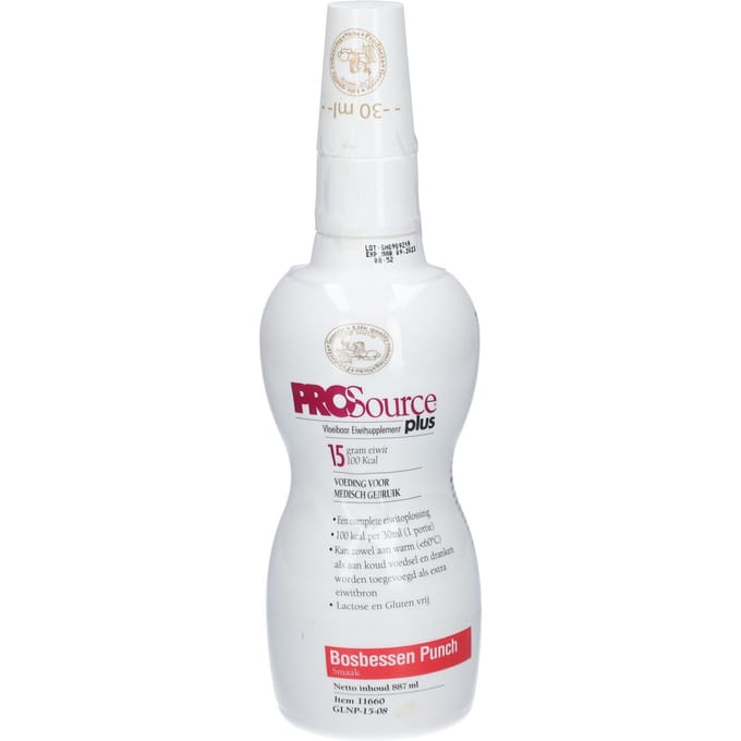 Prosource Plus Bosbes 15g Eiwit/30ml Fl 887ml