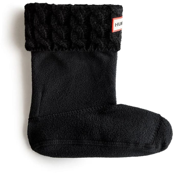 Hunter 6stitch Cable Sokken Zwart EU 36-38 Kinderen