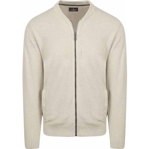 CASAMODA Vest Zip Structure Ecru - Maat XXL - Heren