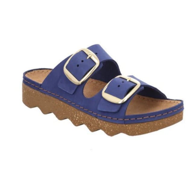 Rohde Foggia-D - dames slipper - Blauw - maat 37 (EU) 4.5 (UK)