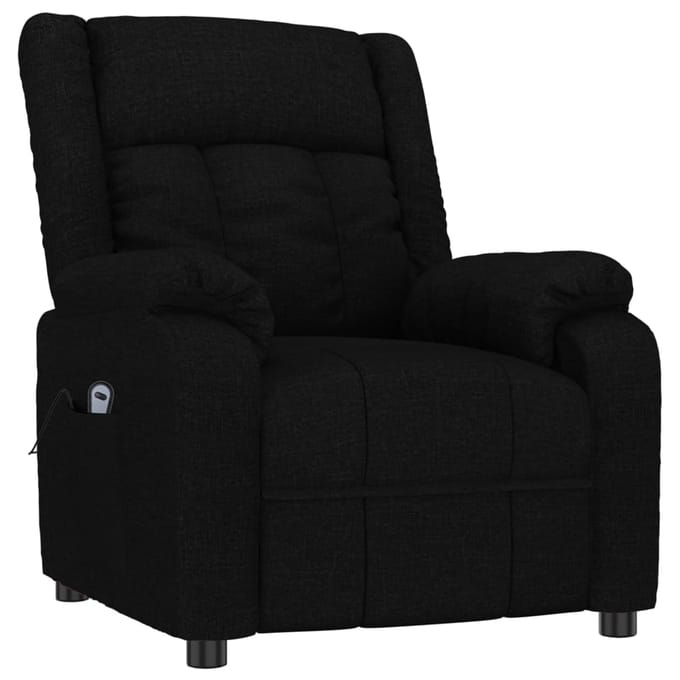 vidaXL - Fauteuil - verstelbaar - elektrisch - stof - zwart