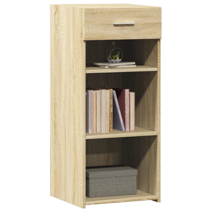 vidaXL - Dressoir - 40x42,5x93 - cm - bewerkt - hout - sonoma - eikenkleurig