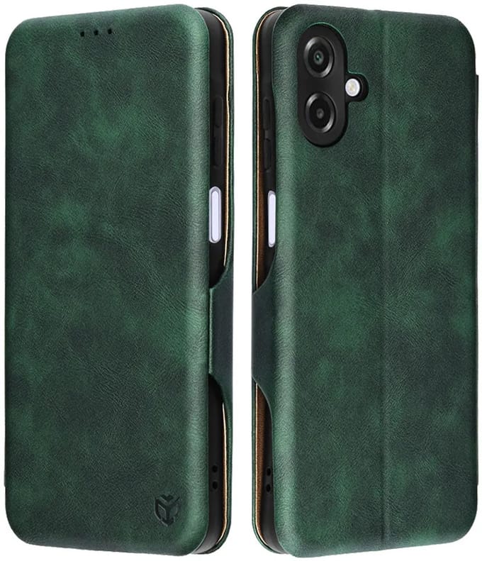 Hoesje geschikt voor Samsung Galaxy A07 4G - Techsuit Safe+ Book Wallet Case - Donkergroen