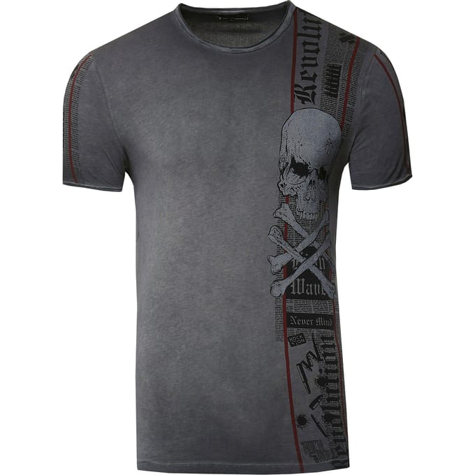 T-shirt met voor- en achterkant bedrukt