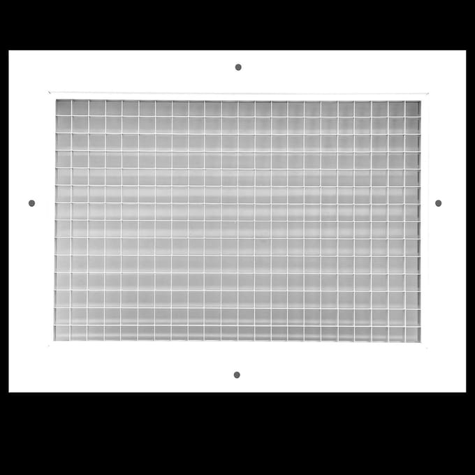 Achterluchtrooster RVS voor Ventilatie in Plafond en Muur 25,4 x 20,3 cm