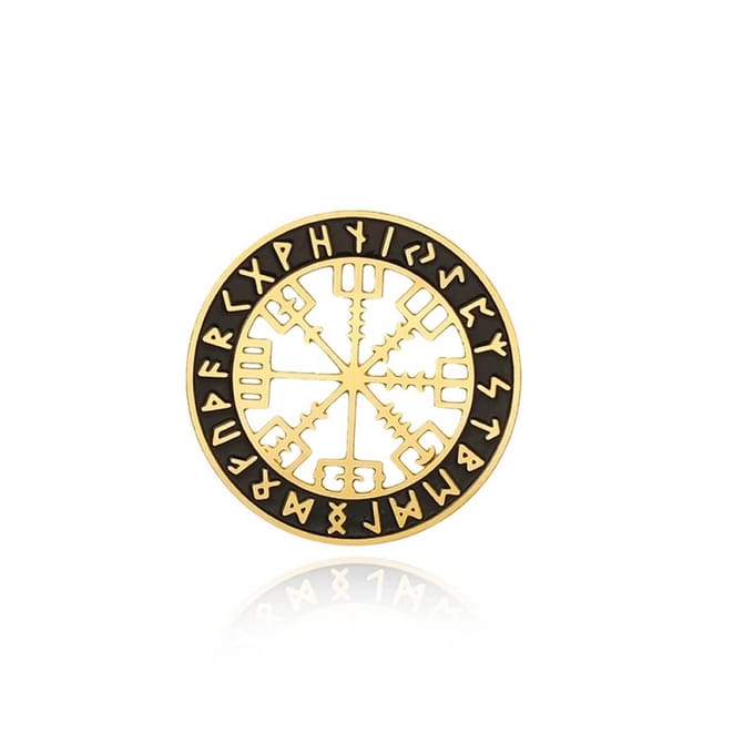 14 mm Screw-fit tunnel viking style goud - LMPiercings