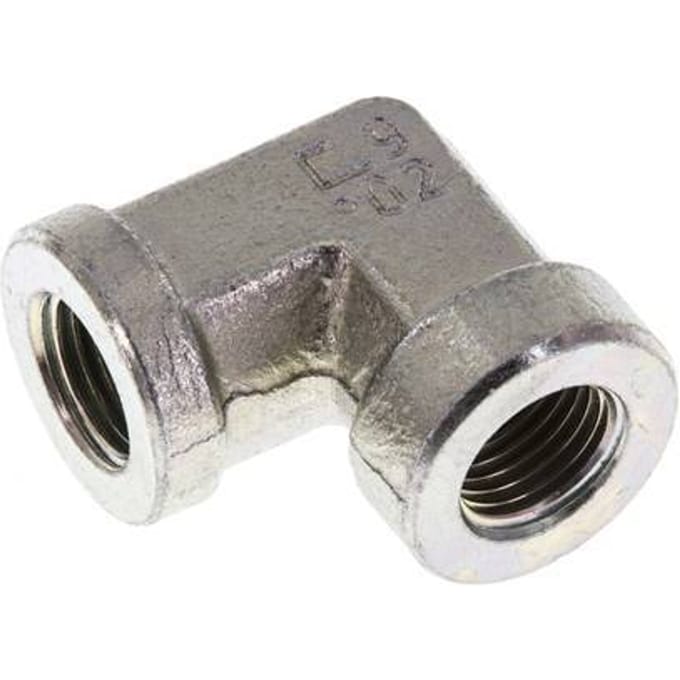L-Koppeling G1/4" Binnendraad Hoge Druk Staal 350bar Hydrauliek