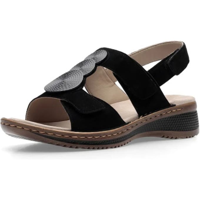 Ara Hawaii - dames sandaal - Zwart - maat 40 (EU) 6.5 (UK)