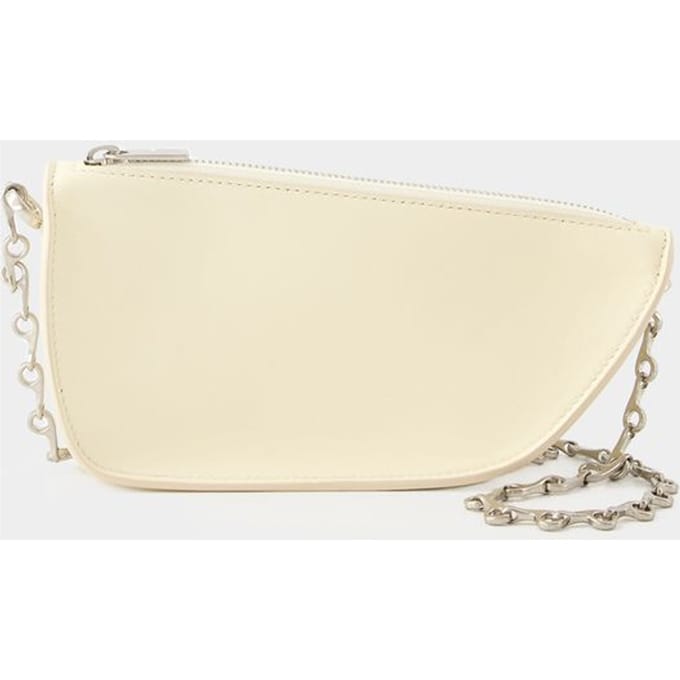 Portemonnee Aan Ketting Micro Schild - Burberry - Leer - Beige