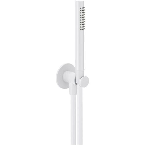 Herzbach DEEP WHITE bathtub set with cone holder and shower attachment. 23.914400.1.07