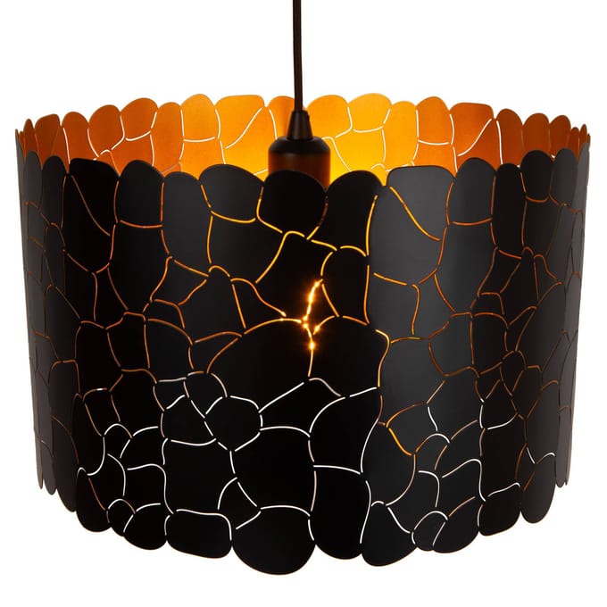 Lucide ALMELO - Hanglamp - Ø 40 cm - 1xE27 - Zwart