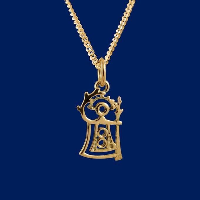 AuBor ®. Hanger. Goud. "Akka" Godin van de vruchtbaarheid.