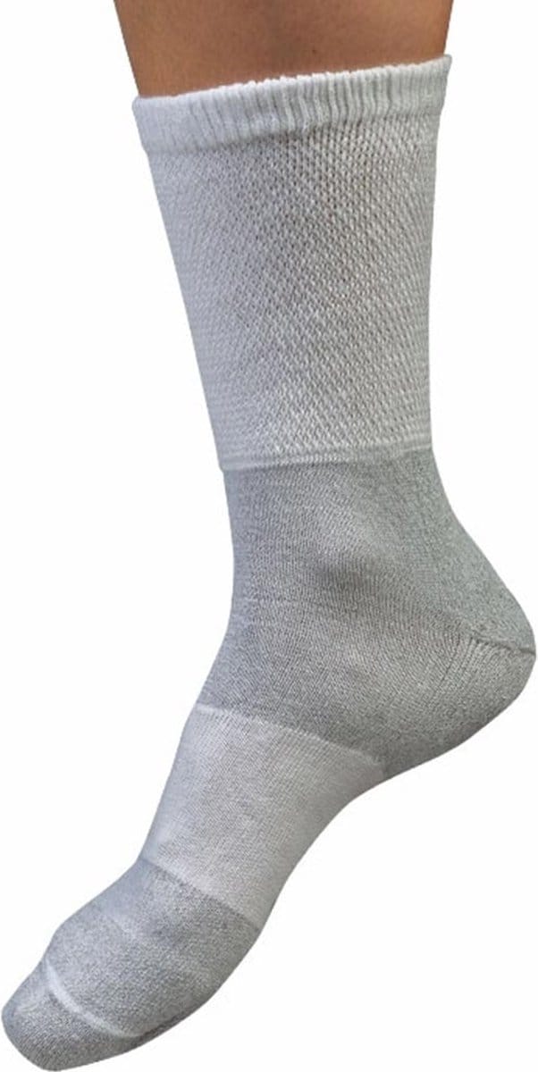 Uriel - Antibacteriële sokken - Zilver sokken - Unisex - Wit - Maat 43-46