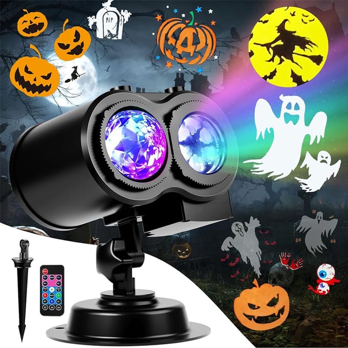 Verrekijker Projector - Kerstprojectorlamp - Projectorlampen - Waterdichte - Waterrimpelingpatroon - Inclusief Afstandsbediening