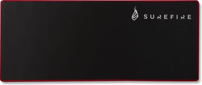 Surefire Gaming Silent Flight 680 Gaming muismat Zwart/rood