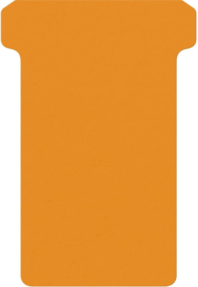 T-kaart djois formaat 2 48mm oranje 100st | 5 stuks