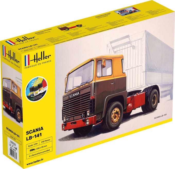 Heller Modelbouwpakket Auto - 56773 Scania LB-141 Truck - Starter Kit Plastic - 1:24 - Modelbouw