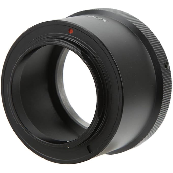 Aluminiumlegering T2‑FX Adapterring voor T2 Mount Lens naar voor Fuji FX Mount Camera Adapterring black