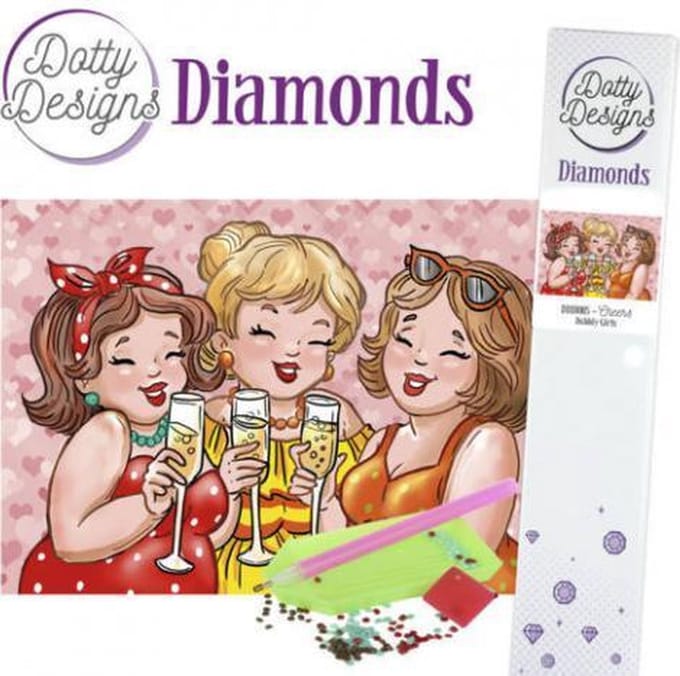 Diamond painting - Bubbly Girls - Cheers
