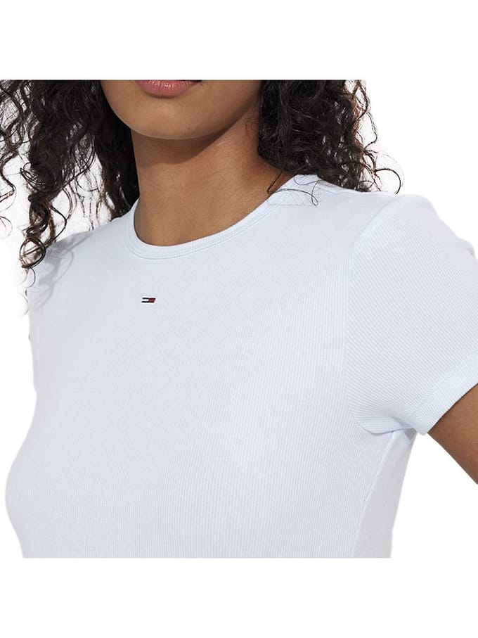 Tommy Hilfiger Essential Rib T-shirt Vrouwen - Maat S