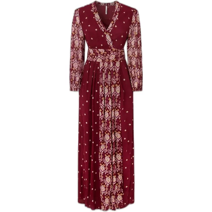 Pepe Jeans Giomar Lang Mouw Jurk Rood XS Vrouw
