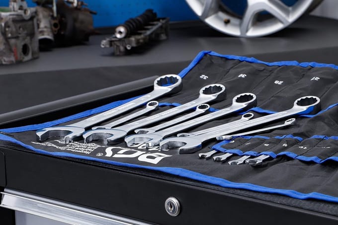 Set Ringsleutels 25-delig - SW 6-32 mm incl. Tetron-roltas
