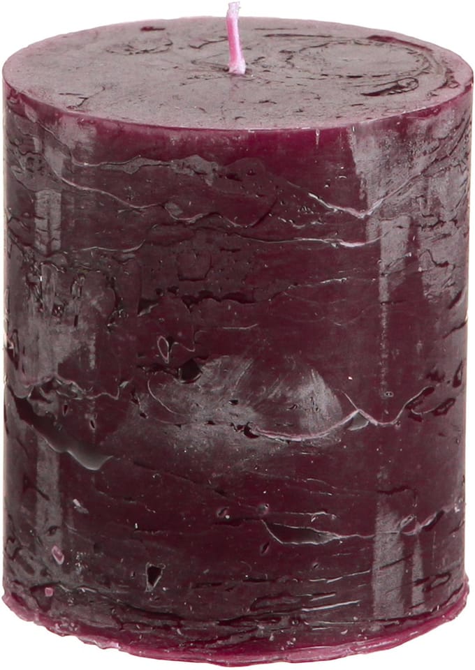 Bourgondische pilaarkaarsen, 70x80mm, 4-pack, voor een elegante decora