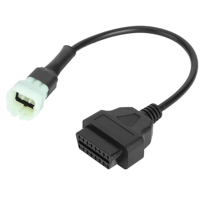 6-pins naar 16-pins adapterkabel OBD2 Motorfoutdiagnose en Detector Geschikt voor Motorfietsen gray