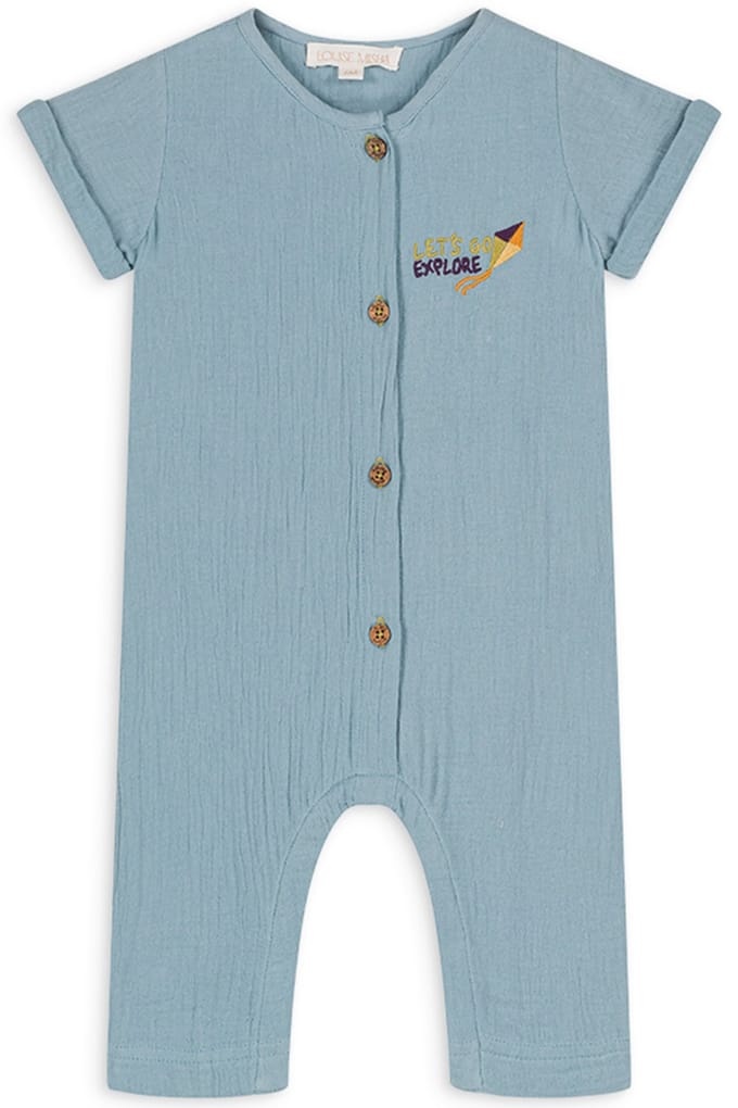 Louise Misha Jumpsuits Botama Stone Blue Taglia: 18M | Body per Neonato Outlet | kids | Blu