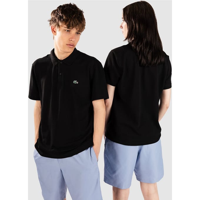 Lacoste Regular Fit Cotton Blend Polo zwart