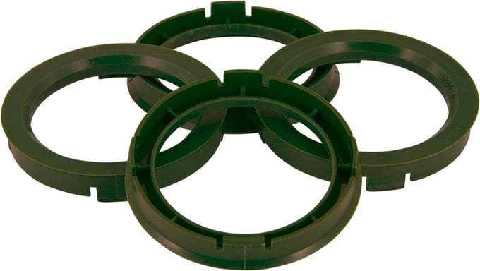Set TPI Centreerringen - 67.1->65.1mm - Olive Groen