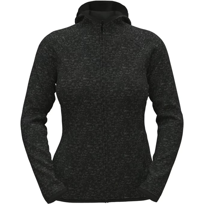 Stedman Lux Hooded Knitfleece Jacket Women S5560 - Black Opal Heather - S